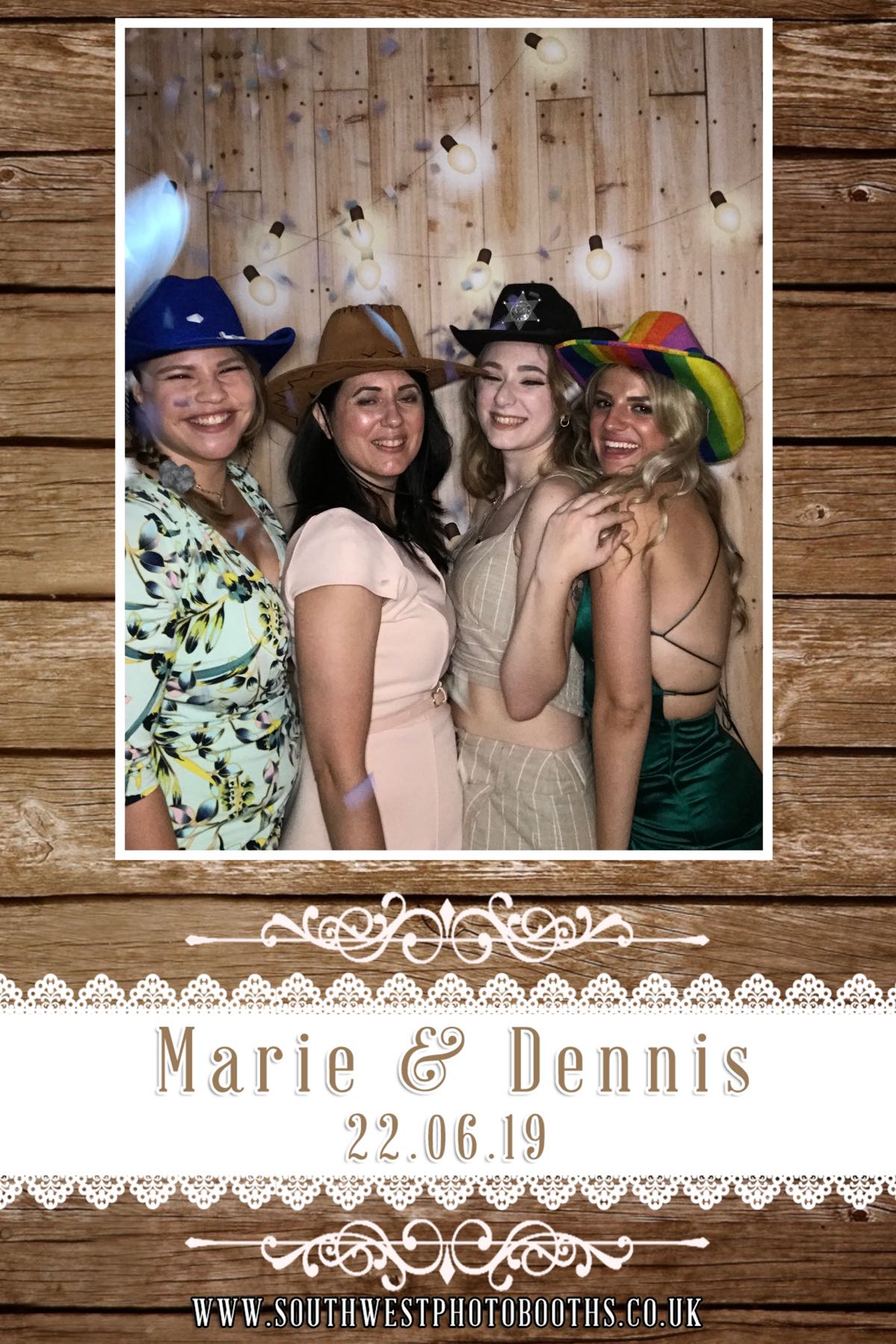 Marie and Dennis | View more photos from the event at gallery.southwestphotobooths.co.uk/u/SWPB/Marie-and-Dennis